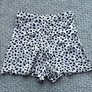 Black and White Polka Dot Women's Shorts